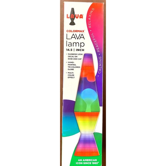 Schylling - ColorMax Rainbow Lava Lamp 14.5” 20 0z NEW - THE ORIGINAL SINCE 1965 - Picture 1 of 5